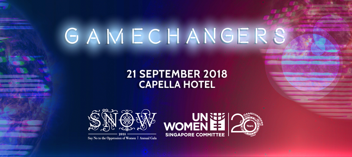 Raffles Designers support UNWomen Singapore’s SNOW Gala 2018